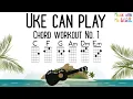 Uke can play - Ukulele chord workout No 1 C F G Am Dm Em