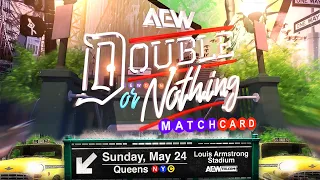 AEW Double or Nothing 2026 Matchcard Louis Armstrong Stadium NYC ft Terror
