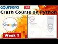 Crash Course on Python Coursera Week 1 - Full solved Google IT Automation with Python 2020