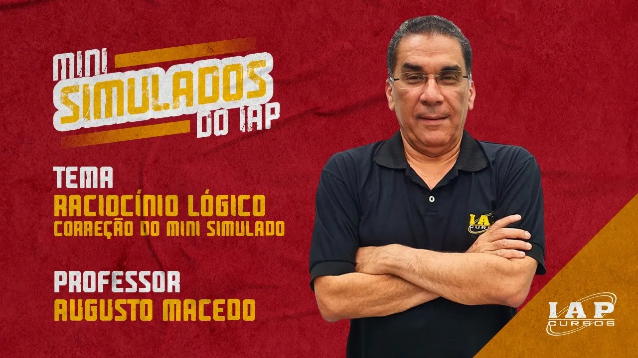 LIVE: RACIOCÍNIO LÓGICO - CORREÇÃO DO MINI SIMULADO
