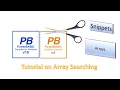 PowerBasic Snippets - Tutorial on Array Searching