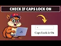 How to Check if Caps Lock is On in Javascript