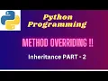 4 Python Method Override - Python Programming