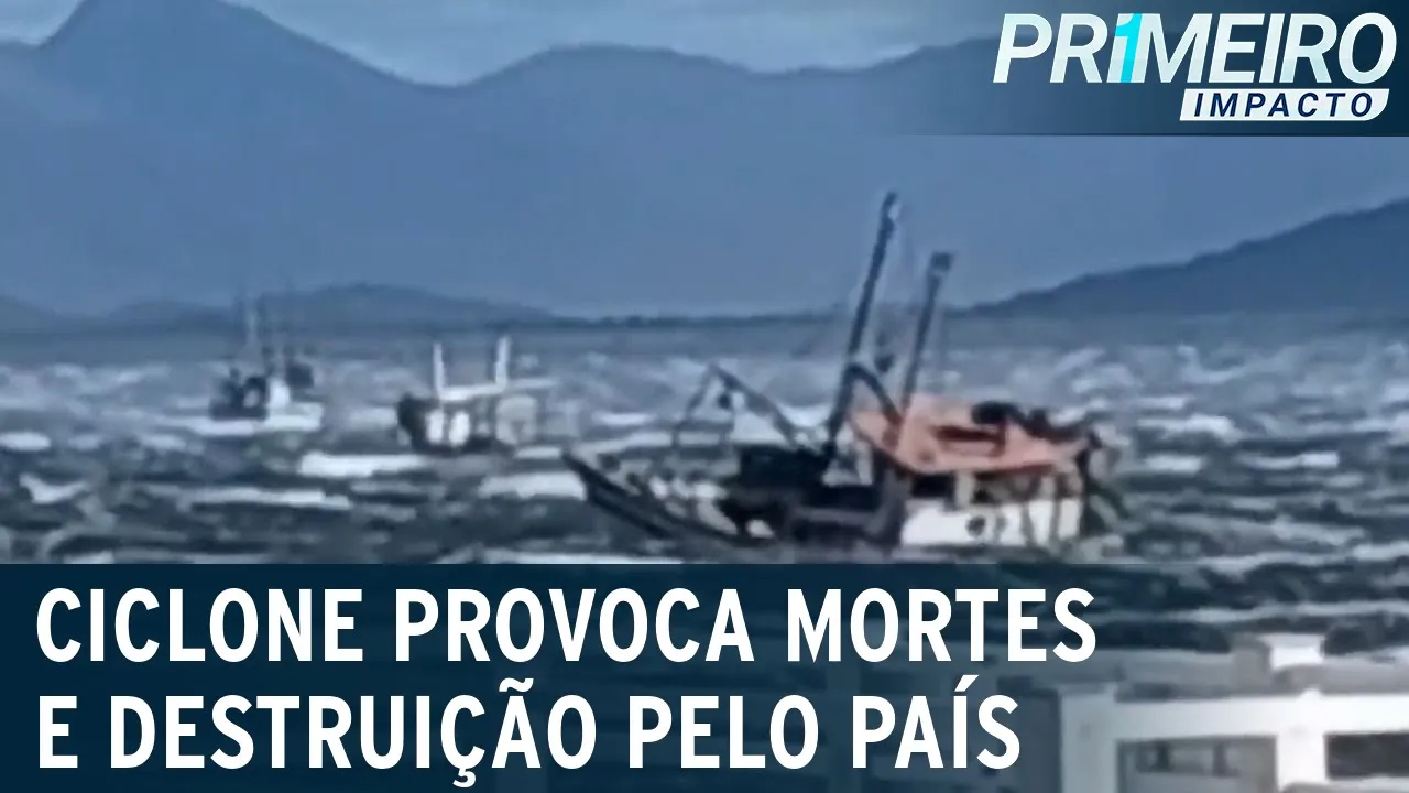 Ciclone provoca mortes e destruição pelo país | Primeiro Impacto (14/07/23)
