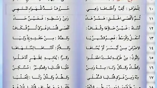 الجزري ة باب مخارج الحروف بصوت الشيخ ايمن سويد 