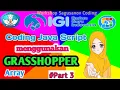 coding java script menggunakan grasshopper 3 ARRAY