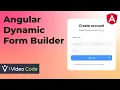 Angular Dynamic Form Builder with Reactive Forms Api