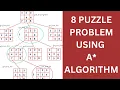 Lecture 8 8 Puzzle Problem using A Algorithm Artificial Intelligence