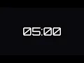 5 Minute Timer Clean Digital Countdown 1080p