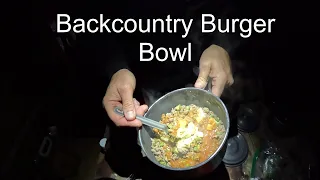 Backcountry Burger Bowl Dehydrated Backpacking Meal