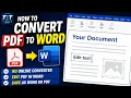 How to Convert PDF to Word No Online Converter Needed