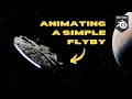 Animating a SPACESHIP FLYBY in BLENDER in 5 MINUTES