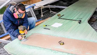 CATAMARAN BUILD – Routing Perfectly Matching Bulkhead Doors (MJ Sailing – Ep 184)