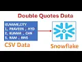 How to load data with doubles quotes in Snowflake Field - optionally