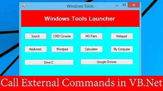 How to Call External Application Via Button in Visual Basic 2010 Tutorial In Hindi