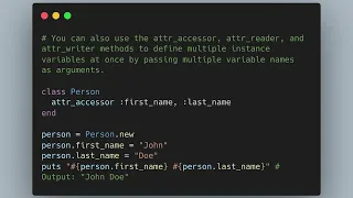 How to use attribute accessors in Ruby