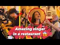 Lagu I was playing playing TITANIC in a restaurant when suddenly an AMAZING SINGER starts to sing!! 😍😱