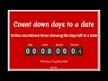 Count down clock
