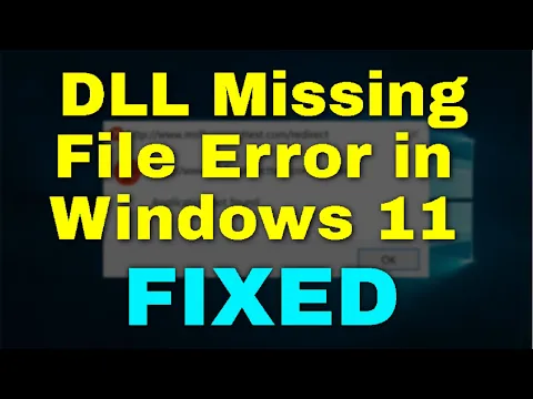 Download MP3 How to Fix All DLL Missing File Error in Windows 11