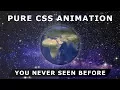 Rotating Earth Animation Effects - Pure CSS Animation