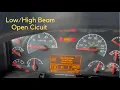 Headlight Low Beam Right Open Short High Beam Right Open Short Circuit