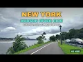 New York on a Sunday Evening Riding the Hudson River Greenway to the GW Bridge 4K R