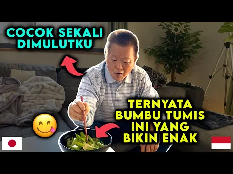 Download MP3 REAKSI MERTUA JEPANG MAKAN TUMIS SAYUR HASIL LADANGNYA