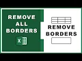 How to Remove all Borders in Microsoft Excel