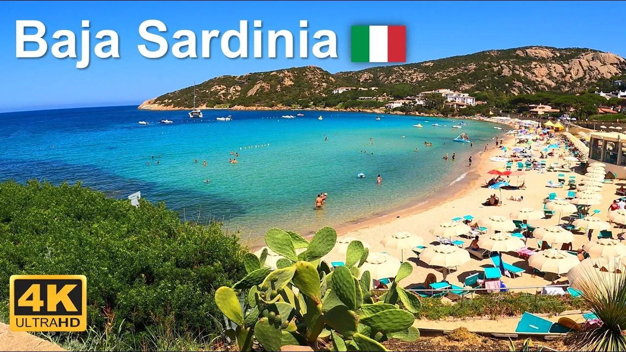 Baja Sardinia - Costa Smeralda 4K Walking Tour & Drone footage #sardegna #sardinia #italy