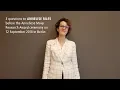 Annelise Riles before the 2018 Anneliese Maier Research Award ceremony