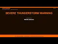 Severe Thunderstorm Warning - DeKalb Alabama