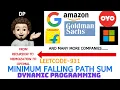 Minimum Falling Path Sum Recursion Memo Bottom Up Leetcode 931