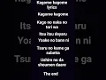 kagome kagome lyrics for who mumbles when singing kagome