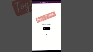Toggle Switch In React js Using Tailwind CSS 2024