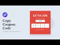 Copy Coupon Code Widget for Elementor