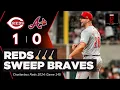 Cincinnati Reds SWEEP Atlanta Braves sort of behind Nick Martinez Chatterbox Reds Game 145