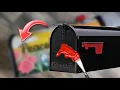 Painting Scultping on a Mailbox