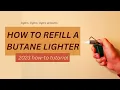 How to refill a butane lighter - how to tutorial