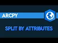 ArcPy Split by Attributes Analysis ArcGIS Pro Geoprocessing Tool in Action