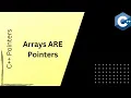 Arrays are constant pointers -