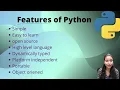 Features of Python Simplest Explanation