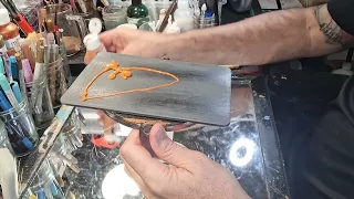 Prepping the Canvas Painting and prepping my panels before bringing the artwork to life