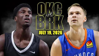 Oklahoma City Thunder vs Brooklyn Nets Full Game Highlights - July 19, 2026 | NBA Summer League
