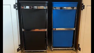 Simplehuman Under-Cabinet Trash and Dual Recycling Cans