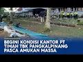 Download Lagu Pagar Roboh, Kaca Pecah, Begini Kondisi Kantor PT Timah Tbk Pangkalpinang Pasca Amukan Massa