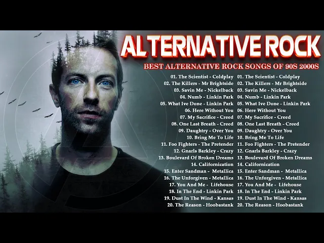 Download MP3 Coldplay, Linkin park, 3 Doors Down, Lifehouse, Nickelback 🎸🎸🎸 Alternative Rock Playlist