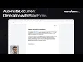 Create Documents Automatically from Form Submissions in MakeForms