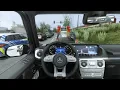 Realistic Car Simulator Mercedes G-Wagon Highway Driving POV