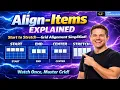 CSS Grid align-items Explained Start End Center Stretch Tutorial - Session 7-ChiPi Technologies