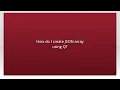 How do I create JSON array using QT